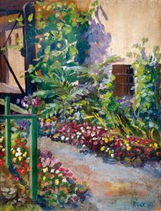 EGLY Sara 1902-1971,Garden detail,Nagyhazi galeria HU 2017-03-07