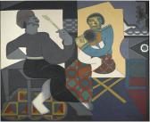 EGONU Uzo 1931-1996,ARTIST PAINTING MOTHER AND CHILD,1978,Sotheby's GB 2017-05-16