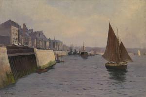 EGORNOV Alexandr Semenovich 1858-1902,Port of Le Havre,1897,MacDougall's GB 2016-11-30