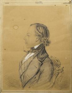 EHLERS,Portrait of a young man,1845,Russian Seasons RU 2012-11-23