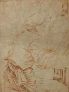 EHRENREICH JOHANN BENJAMIN 1733-1806,Portrait of an artist at the ease,Butterscotch Auction Gallery 2014-07-13
