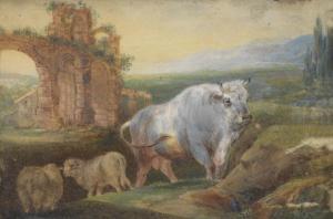 EHRICHT Ferdinand 1785-1804,Two pastoral landscapes with cows,Palais Dorotheum AT 2013-04-24
