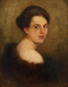 EHRLICH Felix 1866-1931,Damenportrait,1920,Mehlis DE 2020-11-17