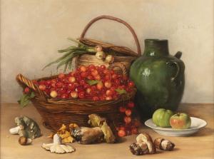 EIBL Ludwig 1842-1918,Still life with mushrooms and berries,Hargesheimer Kunstauktionen 2022-09-07