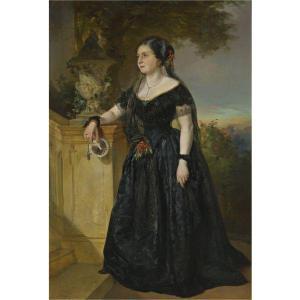 EICH matt,LADY WITH A FAN,1856,Sotheby's GB 2011-05-18