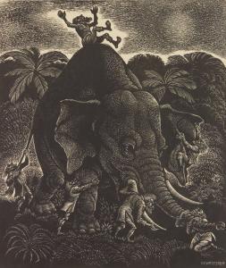 EICHENBERG Fritz 1901-1990,The Blind Man and The Elephant,Rachel Davis US 2024-02-10