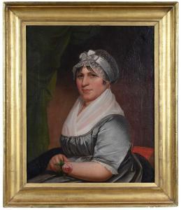 EICHHOLTZ Jacob,Portrait of Mrs. Jacob Leman, Sister of the Artist,c.1813,Brunk Auctions 2024-03-08
