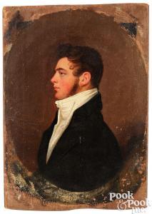 EICHHOLTZ Jacob 1776-1842,profile portrait of a gentleman,Pook & Pook US 2024-02-09