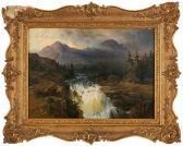 EICHHORN Albert 1811-1851,Gebirgslandschaft mit Wasserfall,Dobritz DE 2018-11-10