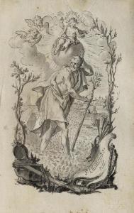 EICHLER Gottfried C 1677-1757,Saint Christopher,Galerie Koller CH 2016-09-23
