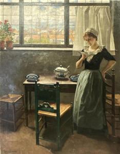 EICHSTAEDT Rudolph 1857-1924,Dutch Interior,Matsa IL 2024-03-27