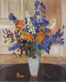 Eichwede Marie 1875-1944,Gartenblumen in Vase,Palais Dorotheum AT 2018-03-01