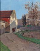EIDENBERGER Josef 1899-1991,A Horse Waits,Palais Dorotheum AT 2012-10-25
