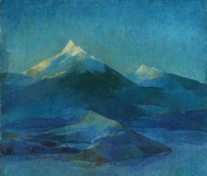 EINARSSON Gudmundur 1895-1963,Blue Icelandic landscape,Bruun Rasmussen DK 2018-08-14