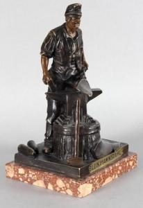 EINSPINNER Josef 1861,Schmied am Amboss,DAWO Auktionen DE 2015-06-24