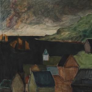 EIRIKSTOFT Harald,Landscape, Faroe Islands, app,1941,Bruun Rasmussen DK 2013-01-28