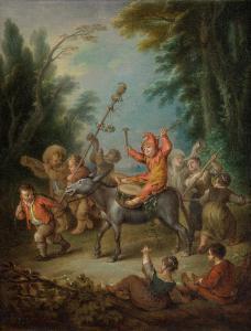 EISEN Francois 1695-1780,FRÖHLICH SPIELENDE KINDER,Hampel DE 2023-03-30