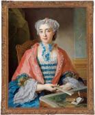 EISEN Francois 1695-1780,Ritratto di dama con ventaglio,1778,Palais Dorotheum AT 2007-04-24
