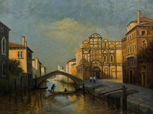 EISENHOFER A.A 1900-1900,Venice Canal Scene,1935,5th Avenue Auctioneers ZA 2015-10-04