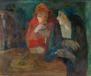 EISENHUT Max Ernst 1899,Frauen im Café,c. 1920,Galerie Bassenge DE 2021-06-11