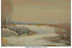 EISENLOHR Edward G. 1872-1961,Snowfall,Heritage US 2024-06-29