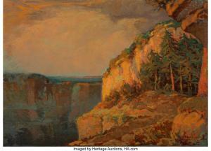EISENLOHR Edward G. 1872-1961,The Edge of the Canyon,1925,Heritage US 2024-12-14