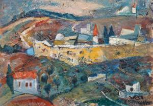 EISENSCHER Jacob 1896-1980,Landscape,Tiroche IL 2014-02-01