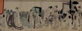 EISHI Hosoda Jibukyo Toki 1756-1829,Courtisanes honorant les trois Dieux de la ,Binoche et Giquello 2016-06-24