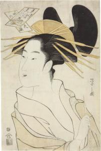 EISHI Hosoda Jibukyo Toki 1756-1829,Narihira: YATSUSHI ROKKASEN [Narihira from SIX,Mainichi Auction 2023-07-29