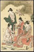 EISHI Hosoda Jibukyo Toki 1756-1829,Picnic with Turtles,18th century,JWPPA US 2008-04-05