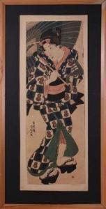 EISHIN Kikugawa 1810-1820,Geisha mit Sonnenschirm,Palais Dorotheum AT 2011-06-24
