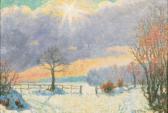 EITNER Ernst Wilhelm H 1867-1955,Winterlandschaft,Stahl DE 2023-09-23