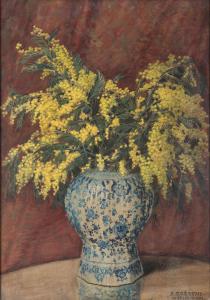 EJSMOND Stanislaw 1894-1939,Mimosa in the chinese vase,1924,Desa Unicum PL 2021-11-23