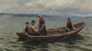 EKENAES Jahn 1847-1920,Fischer auf norwegischem See,1898,Van Ham DE 2021-06-02