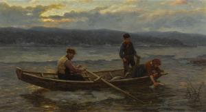 EKENAES Jahn 1847-1920,FISHING IN THE FJORDS,1907,Sotheby's GB 2018-12-12
