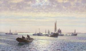 EKMAN Emil 1880-1951,Anchored sailboats,Bruun Rasmussen DK 2018-09-03