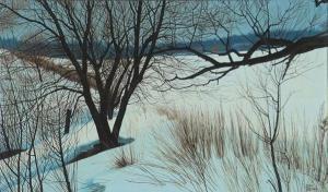 EKMAN Stina 1950,Winter landscape.,Illustration House US 2007-03-14