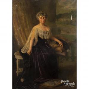 EKSERGIAN Carnig 1855-1931,portrait of a woman,Pook & Pook US 2017-07-17