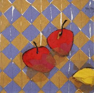 EL BEKAY Khalid 1966,ÉCOLE MAROCAINE COMPOSITION AUX CERISES COMPOSITIO,Tajan FR 2021-11-17