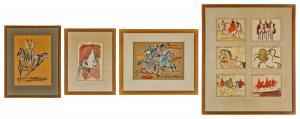 EL GLAOUI Hassan 1924-2018,Hassan El Glaoui Untitled (Three Horsemen),2014,Sotheby's GB 2024-03-21