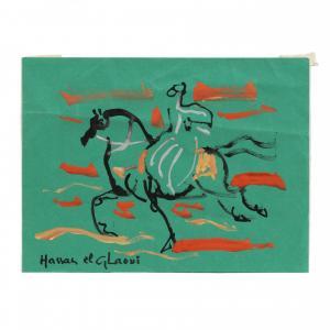 EL GLAOUI Hassan 1924-2018,Horse & Rider,Leland Little US 2024-03-22