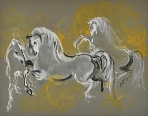 EL GLAOUI Hassan 1924-2018,Untitled (Three Horses),Sotheby's GB 2024-03-21