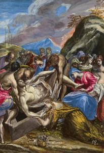 EL GRECO Domenikos Theotokopoulos 1541-1614,The Entombment of Christ,Christie's GB 2023-07-06