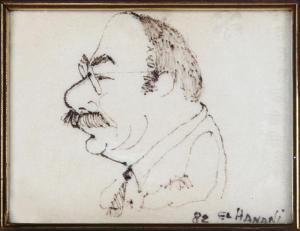 EL HANANI Jacob 1947,Caricature,1982,Ro Gallery US 2024-01-31
