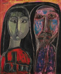 El Mekki Hatem 1916-2003,UNTITLED,1954,Sotheby's GB 2016-04-20