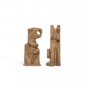 EL RAYESS AREF 1928-2005,Untitled (Two clay sculptures),1980,Sotheby's GB 2024-04-23