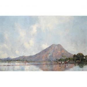 ELAND LEONARDUS Joseph Eland 1884-1952,Mount Apong, Bali,1917,Clars Auction Gallery US 2023-05-12