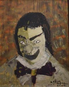 ELBAZ Andre 1934,Portrait de clown,Millon & Associés FR 2018-10-09