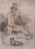 ELCOMB FREDERICK 1800-1800,A gentleman wearing a top hat,Mallams GB 2009-05-28