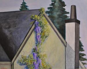 ELDERKIN June,Wisteria on the Side of a House,Skinner US 2016-06-16